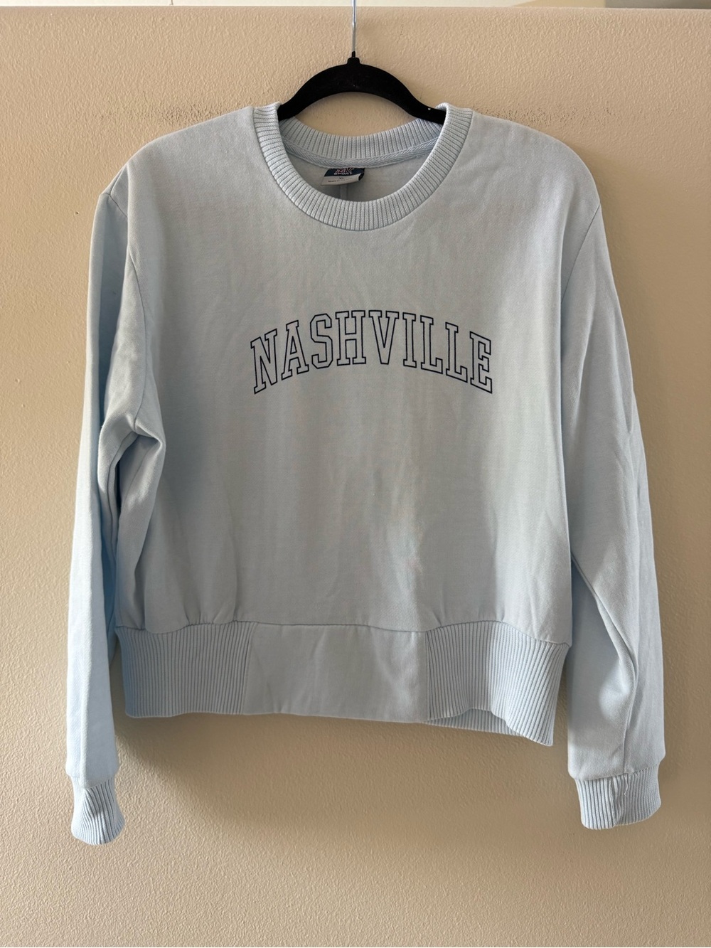 MV Sport Light Blue "NASHVILLE" Crewneck Sweatshirt